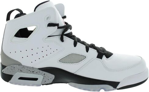 حذاء Nike Jordan Flight Club '91 555475 102 أبيض جيم أحمر أسود ميت فضي (مقاس رجالي 11.5، أبيض جيم أحمر أسود ميت فضي) in Kuwait