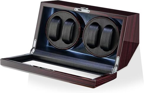 TIMECUBE Watch Winder with LED Light, 15 Winding Programs and Automatic Motor-Stop Option in Saudi Arabia