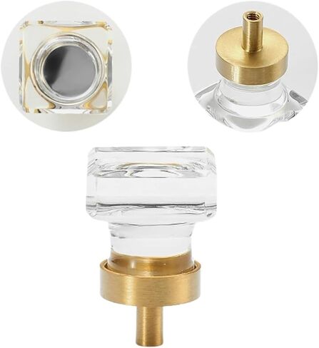 Furniture Handles,Cupboard Dresser Drawer Pull Handles with Screws,TransparentB(Transparent) in Kuwait