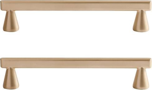 Cabinet Pulls 2Pcs Gold Zinc Alloy Cabinet Drawer Pulls with Screws for Kitchen Bedroom Bathroom Cupboard in Kuwait
