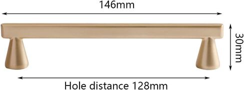 Cabinet Pulls 2Pcs Gold Zinc Alloy Cabinet Drawer Pulls with Screws for Kitchen Bedroom Bathroom Cupboard in Kuwait