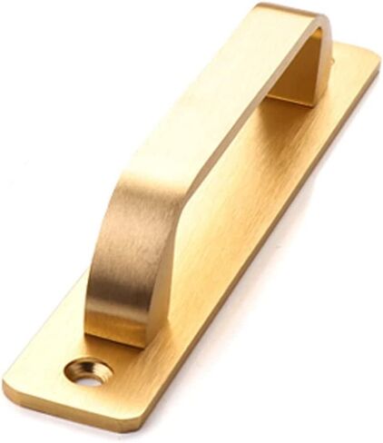 Cabinet Pulls 2Pcs Gold Barn Door Pulls,128mm Hole Distance Surface Mount Cabinet Drawer Handles in Kuwait