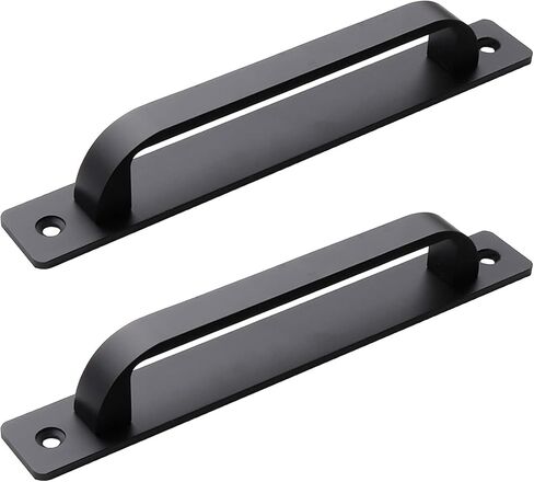 Cabinet Pulls 2Pcs Gold Barn Door Pulls,128mm Hole Distance Surface Mount Cabinet Drawer Handles in Kuwait