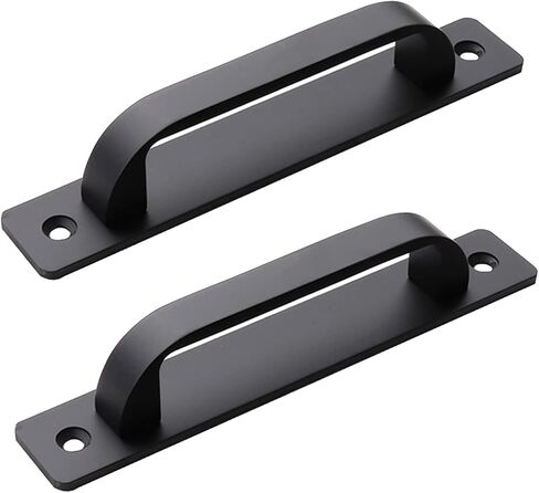 Cabinet Pulls 2Pcs Gold Barn Door Pulls,128mm Hole Distance Surface Mount Cabinet Drawer Handles in Kuwait
