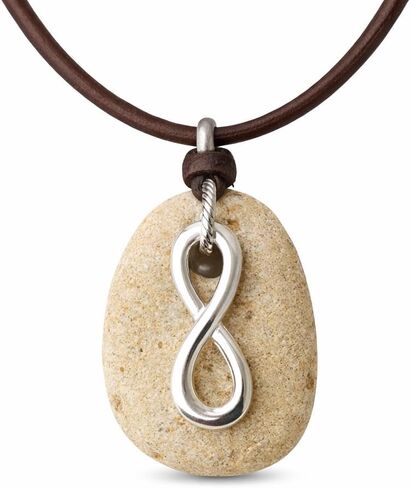 Infinity Hag Stone Necklace for Men and Women Protection Spiritual Talisman in Kuwait