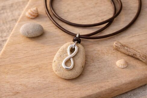 Infinity Hag Stone Necklace for Men and Women Protection Spiritual Talisman in Kuwait
