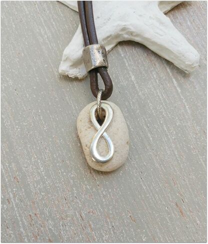 Infinity Hag Stone Necklace for Men and Women Protection Spiritual Talisman in Kuwait