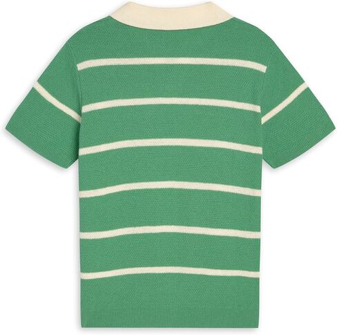 Scotch & Soda Boys' Short Sleeve Sweater Polo – Soft Knit Collared Shirt, Stylish Lightweight Pullover Top for Kids in Saudi Arabia