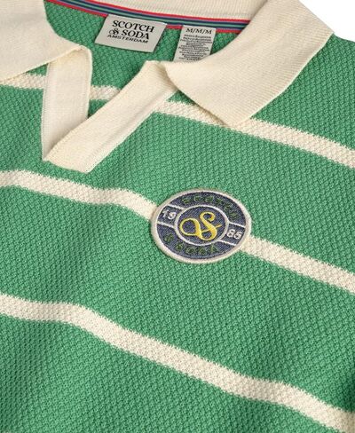 Scotch & Soda Boys' Short Sleeve Sweater Polo – Soft Knit Collared Shirt, Stylish Lightweight Pullover Top for Kids in Saudi Arabia