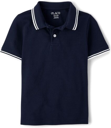The Children's Place Boys' Uniform Short Sleeve Pique Polo in Kuwait