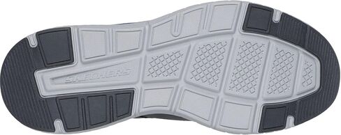 Skechers - مقاس مريح للرجال: حذاء Arch Crosser - Dermot سهل الارتداء، اللون رمادي، المقاس: 9 XW US in Kuwait