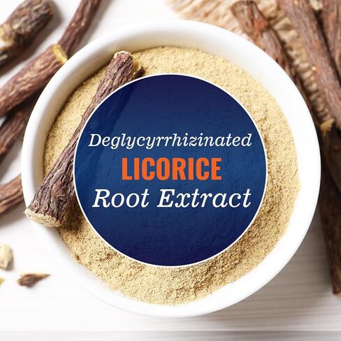 Vitamatic DGL عرق السوس 10:1 مستخلص 380 ملغ مع L-Glycine 50 ملغ لكل كبسولة - كبسولات نباتية - مكمل عشبي مركز - نباتي، غير معدّل وراثيًا - 200 قطعة in Kuwait