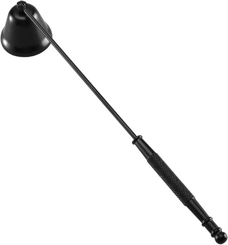 Candle Snuffer, Candle Snuffers Wick Snuffer, Candle Accessory, Extinguish Candle Flame Safely with Long Handle Putting Out Fire, Candle Extinguisher Tool (Black) in Saudi Arabia