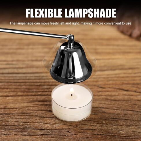 Candle Snuffer, Candle Snuffers Wick Snuffer, Candle Accessory, Extinguish Candle Flame Safely with Long Handle Putting Out Fire, Candle Extinguisher Tool (Black) in Saudi Arabia