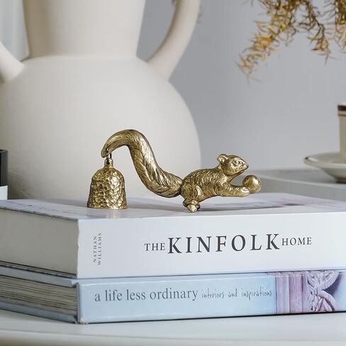 NIKKY HOME Candle Snuffer, Vintage Candle Extinguisher with Squirrel Decorative Metal Candle Snuffers with Long Handle Candles Accessory Candles Accessories Gift in Saudi Arabia