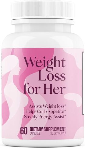 GLP-1 Weight Loss for Her | Supports Healthy Pathways Associated with GLP-1 Activity - Promotes Weight Loss for Women, Helps Appetite Control & Promotes Energy - 3rd Party Tested Supplement - 60 Pills in Saudi Arabia