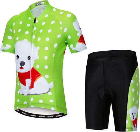 Weimostar Children Boys' Girls' Cycling Jersey Set Short Sleeve 3D Padded Shorts Breathable in Kuwait