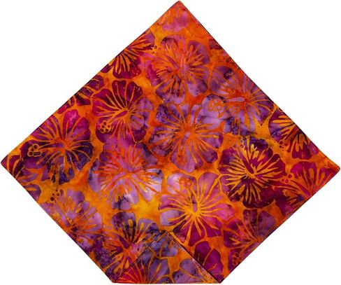 Mens Pocket Square Hawaiian Floral Batik Handkerchief in Saudi Arabia