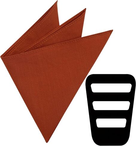 Pocket Square for Men, Cotton and Linen Blended, Pocket Square Holder Included in Saudi Arabia