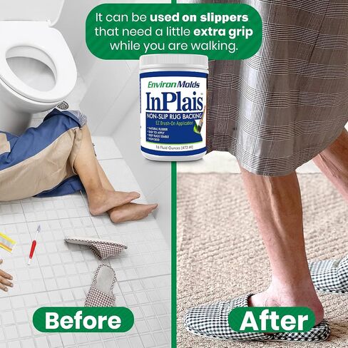 ENVIRONMOLDS InPlais Non-Slip Area Rug Backing (16 oz) - Fabric & Floor Safe Latex Layer for Kitchen, Bathroom, Hallways | Enhances Rug Durability & Safety in Saudi Arabia