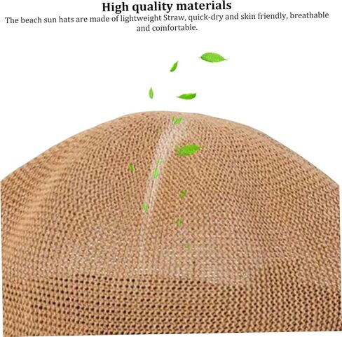 Summer Newsboy Cap Women, Straw Cap Women Summer Newsboy Straw Knitted Beach Sun Hat with Adjustable Rope for Sun Hat, Hats Khaki in Saudi Arabia
