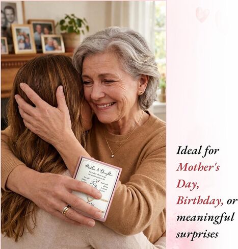 SUCHAGIFT Mother Daughter Bracelets Set for 2 - Mothers Day, Birthday Gifts for Mom from Daughter - Bracelet for Mom - 14K Gold Plated Stainless Steel Matching Heart Bracelets in Saudi Arabia