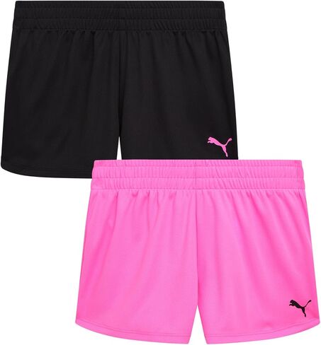 شورت رياضي للفتيات من PUMA - قطعتان من شورتات دولفين الرياضية النشطة الشبكية للجري وكرة السلة وكرة القدم والكرة الطائرة للفتيات in Kuwait