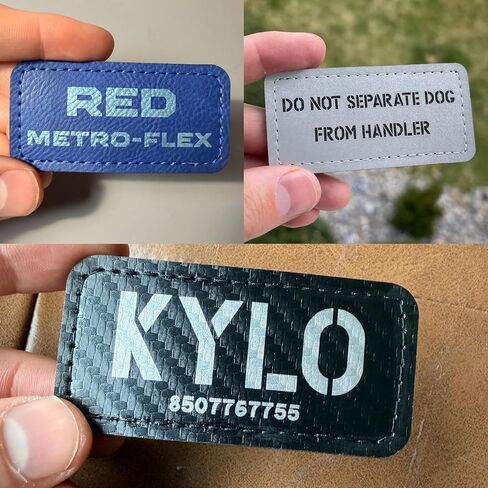 Custom Name Patch for Dog Cat or Person, for Harness or Collar or Backpack or Hat, Reflective Option, Personalized, Multiple Colors, Durable & Easy to Attach in Saudi Arabia