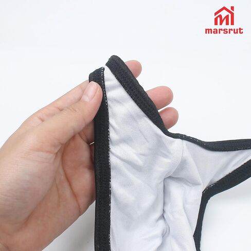 Marsrut 2PCS Mankini Swimsuit Men Thong Costume, One Piece Panties Underwear Conjoined Stretchy Funny Sexy Hammock Swimsuit Beach Swimwear for Man Banana Bathing Swimming Valentines Day Green, Black in Kuwait
