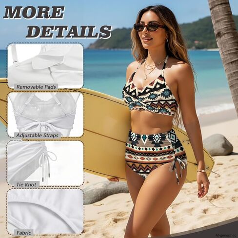 Matching Swimsuit for Couples,Women 2 Piece Bathing Suit Bikini Set Mens Swimtrunks in Kuwait