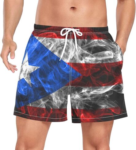 Patriot Flag Swim Trunks for Men Casual Shorts Swimwear Summer Beach Wear in Saudi Arabia