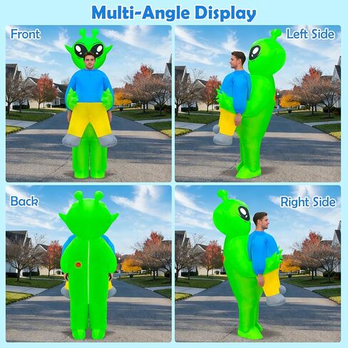 Danxilu Inflatable Alien Costume for Adults, Funny Blow Up Alien Abduction Costumes for Men Women, Halloween Suit With Holding Human for Cosplay, Comic-Con Party, Christmas, Social Media Videos in Saudi Arabia