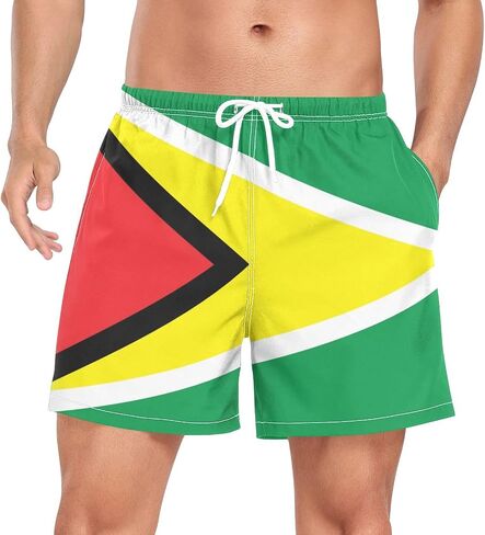 Patriot Flag Swim Trunks for Men Casual Shorts Swimwear Summer Beach Wear in Saudi Arabia