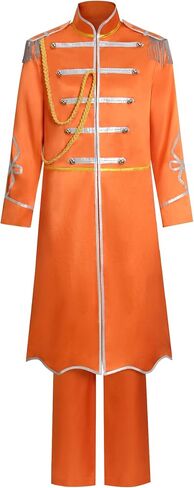 Adult Mens Womens 60's British Rock Band Musician Costume with Jackets and Pants in Kuwait