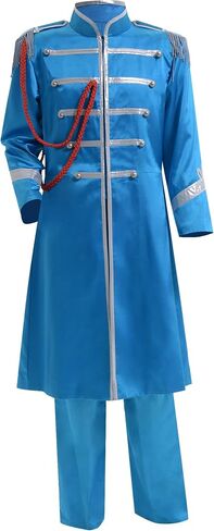 Adult Mens Womens 60's British Rock Band Musician Costume with Jackets and Pants in Kuwait