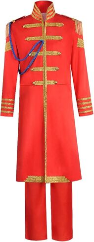 Adult Mens Womens 60's British Rock Band Musician Costume with Jackets and Pants in Kuwait