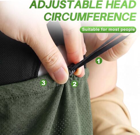 Geyoga 3 Pcs UV Sun Protection Neck Drape Adjustable Unisex 2-in-1 Multifunctional Neck Protector Cooling Breathable Outdoor in Saudi Arabia