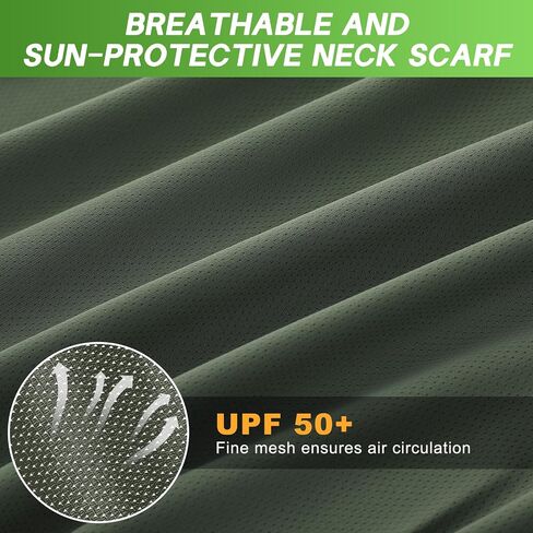 Geyoga 3 Pcs UV Sun Protection Neck Drape Adjustable Unisex 2-in-1 Multifunctional Neck Protector Cooling Breathable Outdoor in Saudi Arabia