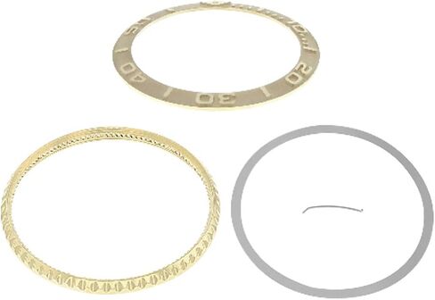 Ewatchparts Bezel & Insert Compatible With 40mm Rolex Yachtmaster 16622 16623 116622 116623 Gold in Kuwait