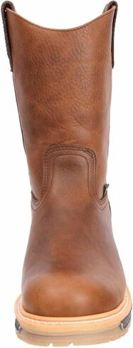 Diamond Bull 2060 Men’s Full Grain Leather Pull-On Wellington Work Boot – Soft Toe – Double Density Slip Resistant Outsole, Farming, Ranching All day Wear in Kuwait