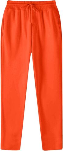 Mens Sweatpants with Pockets Drawstring Elastic Waist Straight Leg Sweat Pants Baggy Casual Athletic Workout Joggers in Saudi Arabia