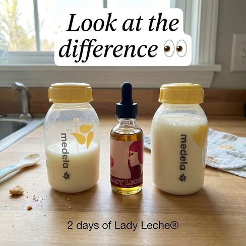 Milky Mama Lady Leche Lactation Supplement Drops – Herbal Lactation Support for Breastfeeding Moms – Fenugreek-Free Lactation Supplement – Liquid Drops – 2 oz Bottle in Kuwait