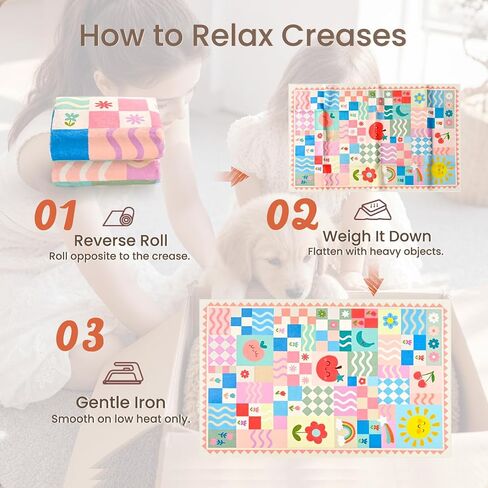 5x7 Washable Kid Bedroom Rug for Girls, Pink Baby Nursery Area Rug, Soft Non-Slip Toddler Playroom Carpet, Cute Colorful Strawberry Fruit Rainbow Checkered in Saudi Arabia