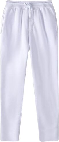 Mens Sweatpants with Pockets Drawstring Elastic Waist Straight Leg Sweat Pants Baggy Casual Athletic Workout Joggers in Saudi Arabia