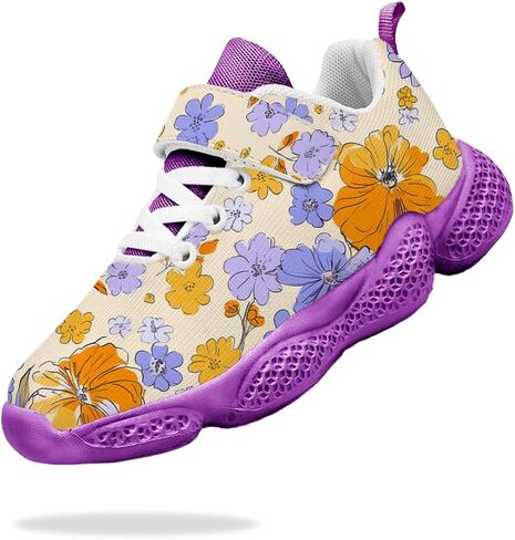 Boys' & Girls' Athletic Shoes — Low-Top Wide-Fit Hiking Shoes — Footwear for Outdoor Mountaineering Hiking, Running and School in Kuwait