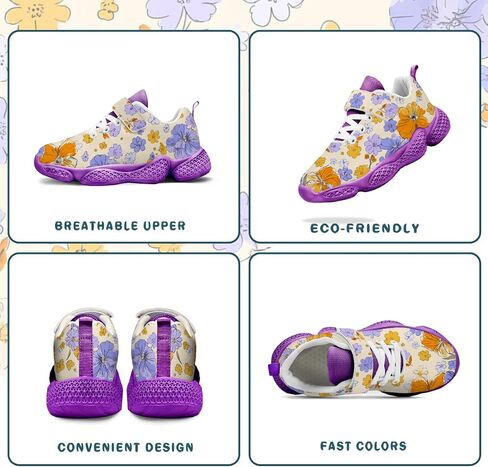 Boys' & Girls' Athletic Shoes — Low-Top Wide-Fit Hiking Shoes — Footwear for Outdoor Mountaineering Hiking, Running and School in Kuwait