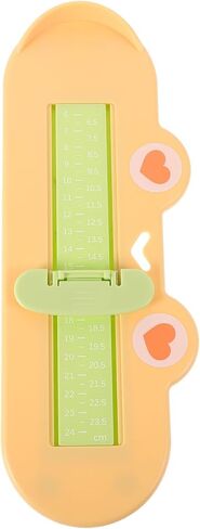 Healeved Shoe Size Measuring Device with Foot Measurement Tool and Accurate Foot Gauge in Yellow Animal Design for Shoe Size Chart in Kuwait