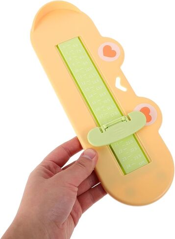 Healeved Shoe Size Measuring Device with Foot Measurement Tool and Accurate Foot Gauge in Yellow Animal Design for Shoe Size Chart in Kuwait