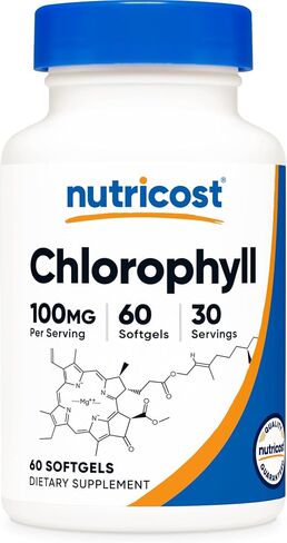 Nutricost Chlorophyll (100mg) 60 Softgels - 30 Servings in Saudi Arabia