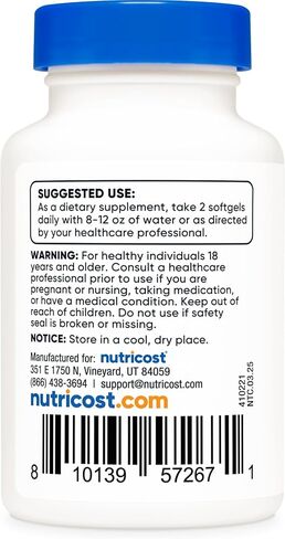 Nutricost Chlorophyll (100mg) 60 Softgels - 30 Servings in Saudi Arabia